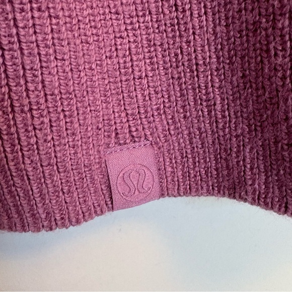 Lululemon Merino Wool Ribbed Crewneck Sweater Velvet Dust Purple Knit Size 4 - Picture 8 of 13